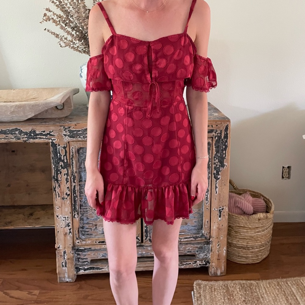 red tularosa dress